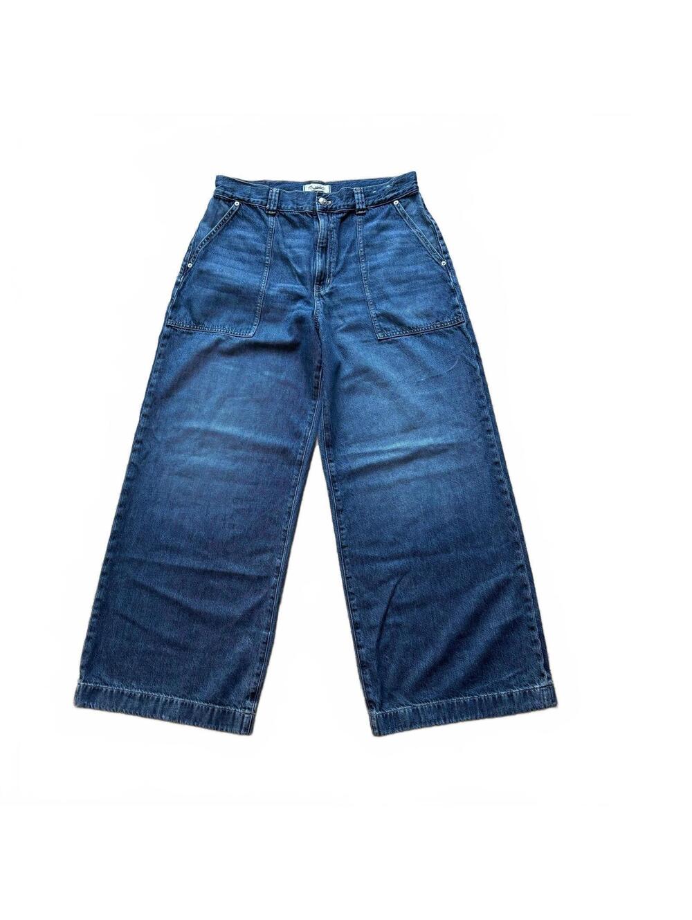 MADEWELL Superwide Wide Leg Patch Pocket Baggy Jeans Size 31
